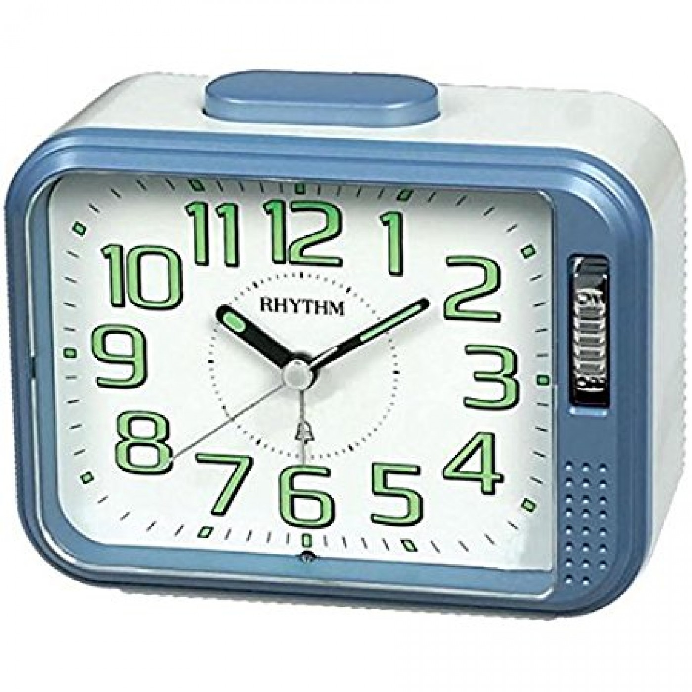 Rhythm Super Silent Alarm Clock Bell Alarm,Snooze,Light,Super Silent